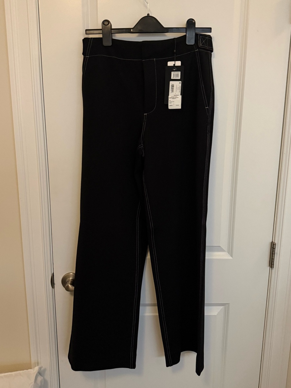 rag & bone Irina Contrast Stitch Tailored Pant Size M